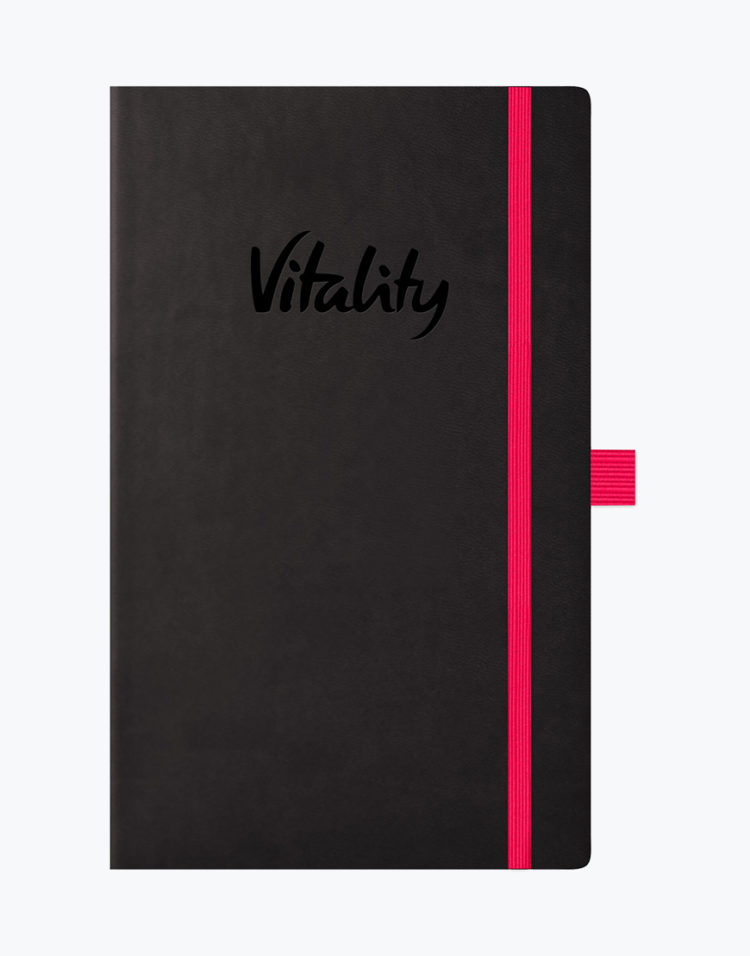 stationary-black-lined-notebook-pink-trim